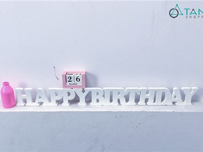 Dãy chữ gỗ HAPPY BIRTHDAY nối liền